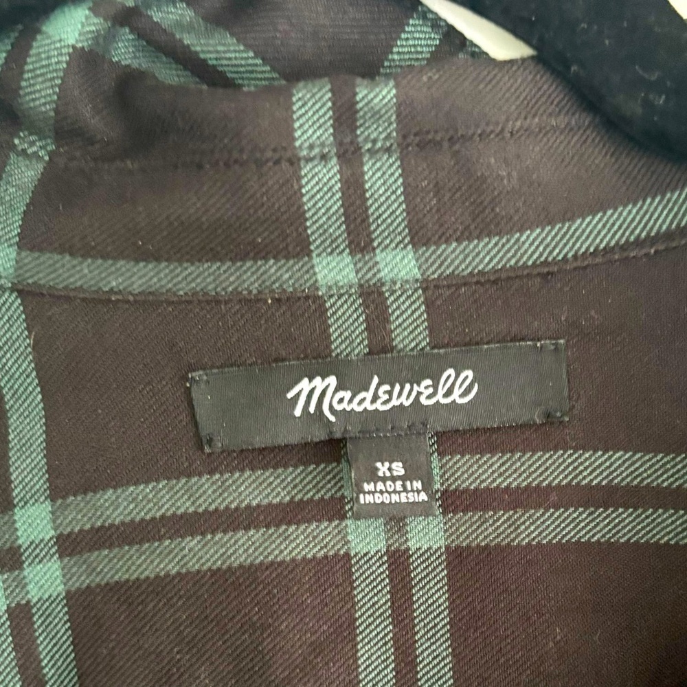 EUC Madewell Wrap Front Shirt in Palma Plaid - Size XS - Picture 4 of 4